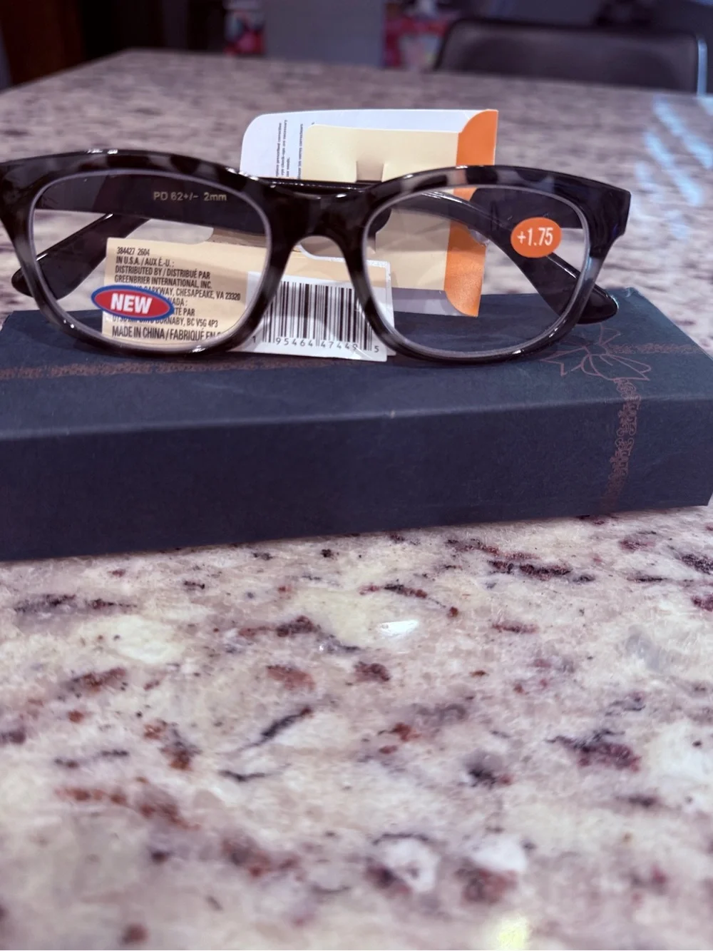 Reading Glasses - Gray Tortoiseshell Women's Frames +1.75
